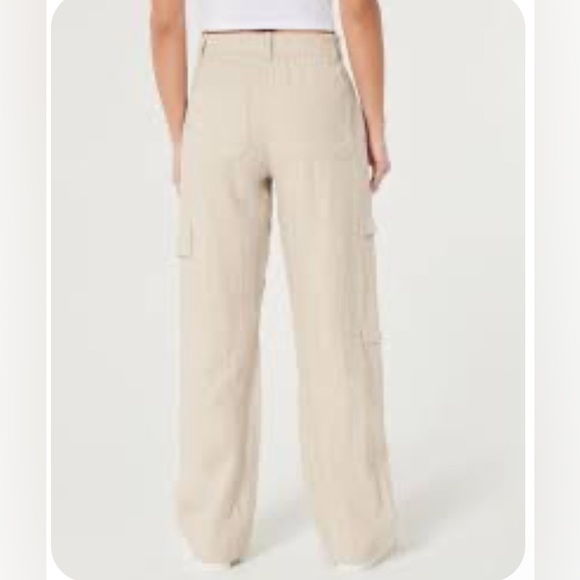 Hollister Pants - Hollister Ultra high rise baggy Women’s Linen Blend Pants XL